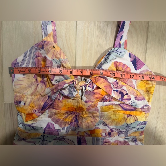 Anthropologie x Cecilia Pettersson tie-front midi dress: - Picture 4 of 10